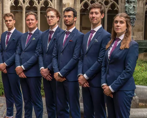 V.l.n.r. Antoine, Olivier, Mervin, Jack, Sander, Mette